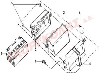 ΒΑΣΗ ΜΠΑΤΑΡΙΑΣ 50325-VS7-000
