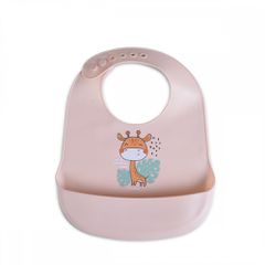 Σαλιάρα Σιλικόνης Rooibos Pink Cangaroo-thumb-1
