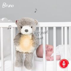 ZAZU Bruno – Λούτρινο Αρκουδάκι με Ήχους, Cry Sensor & Φωτάκι