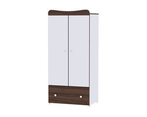 Ντουλάπα Exclusive White/Walnut Lorelli