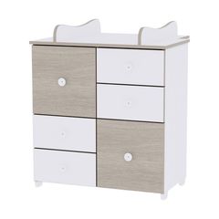 Συρταριέρα Cupboard White/Amber Lorelli