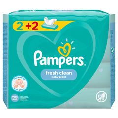 Μωρομάντηλα Pampers Fresh Clean 52τμχ 2+2 Δώρο