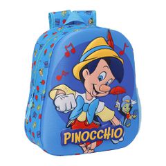 Τσάντα Νηπιαγωγείου Pinocchio 3D SAFTA 27x10x33cm