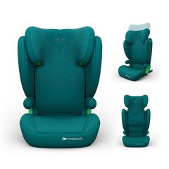 Kinderkraft Junior Fix 2 Plus Κάθισμα Αυτοκινήτου i-Size 100-150cm Green