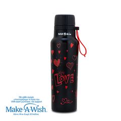 Θερμός μπουκάλι ανοξείδωτο με στόμιο "We Care", Love 500ml