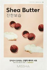 Missha - Airy Fit Sheet Mask - Shea Butter - Εντατικά Θρεπτική και Ενυδατική Υφασμάτινη Μάσκα Προσώπου με Βούτυρο Καριτέ 19g
