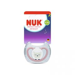 Nuk Πιπίλα Σιλικόνης Perfect Match Air Night Sheep 18-36m