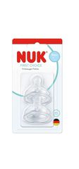 Nuk First Choice Θηλή Σιλικόνης 0m+ Small 2τμχ