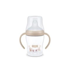 Nuk Perfect Match Εκπαιδευτικό Μπιμπερό Με Στόμιο Σιλικόνης & 2 Λαβές 6+m Monkey 150ml