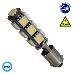 Λαμπτήρας LED Ba9s Can Bus με 13 SMD 5050 Ψυχρό Λευκό GloboStar 72000