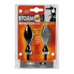 Φλάς μοτοσυκλέτας Storm, led corner lights - 12V LED - Black