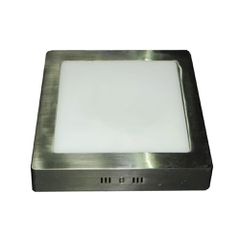 LED Panel Slim Επίτοιχο Τετράγωνο 20W ενδιάμεσο φως 4000K 1460lm IP44 Νίκελ Ματ