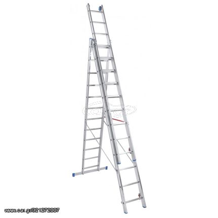 Σκάλα Τριπλή Επεκτεινόμενη Professional 36 (3x12) - ΕΠΑΓΓΕΛΜΑΤΙΚΕΣ - BULLE (#631190)