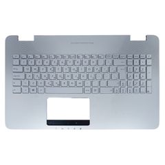 Palmrest with keyboard for ASUS G771 N551ZU G552 G552V G552VW G552VX FZ50JX GL752VW GL742VW Silver Greek version (Κωδ. 40422GRPALMREST)
