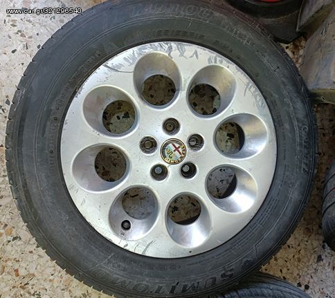 Ζαντολάστιχα αλουμινίου Alfa Romeo 156/147 5x98 2001 - 2010 . ΣΕ αρίστη κατάσταση.Raptis Parts