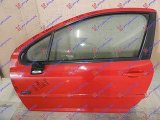 PEUGEOT 207 06-14 - ΠΟΡΤΑ ΕΜ. 2Π ΚΟΚΚΙΝΟ - ΑΡ