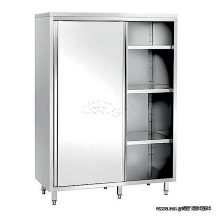 Ντουλάπα Σκευών με Συρόμενες Πόρτες 140x70x180cm Dominox EDR-147-3R