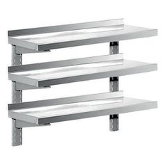 Ανοξείδωτη Τριπλή Ραφιέρα Τοίχου 160x30x70cm Dominox RAF-163-TL