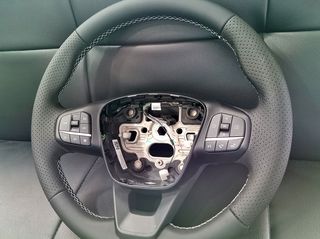ΓΝΗΣΙΟ ΔΕΡΜΑΤΙΝΟ ΤΙΜΟΝΙ FORD FIESTA MK8, MONT. 2018, ΜΕ ΧΕΙΡΙΣΤΗΡΙΑ ΚΑΙ CRUISE CONTROL -thumb-1