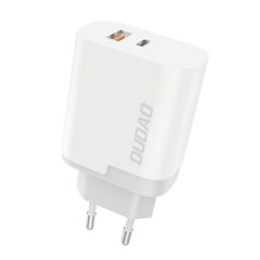 Dudao Φορτιστής Χωρίς Καλώδιο με Θύρα USB-A και Θύρα USB-C 22.5W Quick Charge 3 Λευκός (A6XSEU)