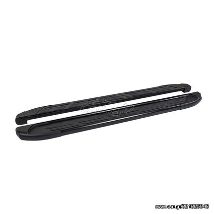 Σκαλοπάτια πλευρικά μαύρα Sapphire V2 για Volkswagen T-Roc 2τμχ