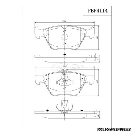 ΤΑΚΑΚΙΑ ΜΠΡΟΣΤΑ FI.BA FBP4114