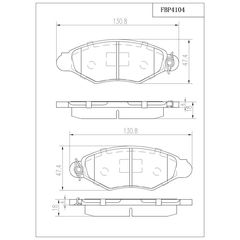 ΤΑΚΑΚΙΑ ΜΠΡΟΣΤΑ FI.BA FBP4104