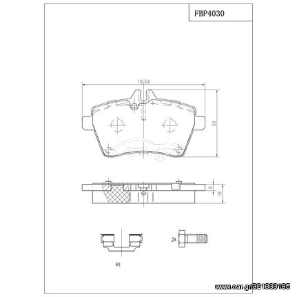 ΤΑΚΑΚΙΑ ΜΠΡΟΣΤΑ FI.BA FBP4030