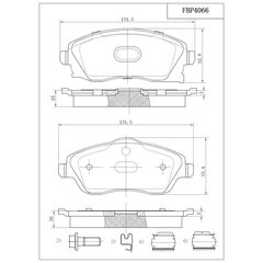 ΤΑΚΑΚΙΑ ΜΠΡΟΣΤΑ FI.BA FBP4066