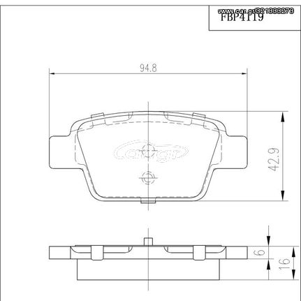 ΤΑΚΑΚΙΑ ΠΙΣΩ FI.BA FBP4119