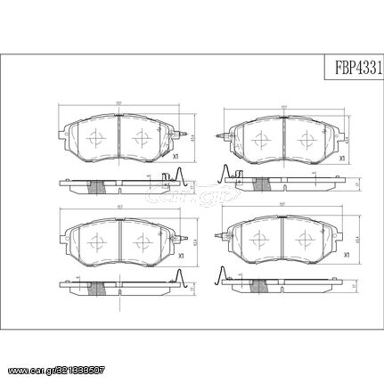 ΤΑΚΑΚΙΑ ΜΠΡΟΣΤΑ FI.BA FBP4331