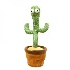 Silly Dancing Cactus Κάκτος που χορεύει, τραγουδάει, φωτίζει & επαναλαμβάνει ό,τι λες 35cm
