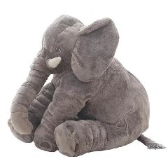 VIP Baby Dolls Stuffed Gray Elephant, Λούτρινος Ελέφαντας Μαξιλάρι Γκρι 50cm