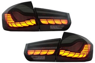 ΦΑΝΑΡΙΑ ΠΙΣΩ OLED Taillights Conversion to M4 Design suitable for BMW 3 Series F30 Pre LCI & LCI (2011-2019) F35 F80 Red Smoke with Dynamic Sequential Turning Light