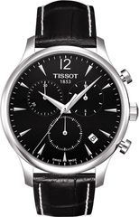 Tissot T-Classic Tradition Chronograph Black Leather Strap T063.617.16.057.00