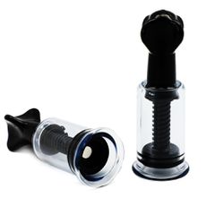 Black Color Medium Size Nipple/Clit Suckers-thumb-1