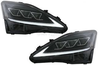 ΦΑΝΑΡΙΑ ΕΜΠΡΟΣ Headlights LED LEXUS IS XE20 (2006-2013) Black Edition