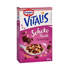 Δημητριακά Μούσλι με Σοκολάτα Υγείας Dr. Oetker Vitalis Schokomusli Feinherb 600g