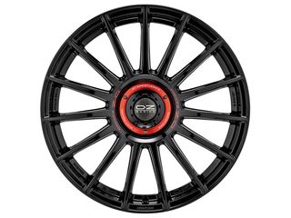 Nentoudis - Tyres - Ζάντα OZ Superturismo Evoluzione - 8x18 - 5x112 - Gloss Black w/ Red lettering 