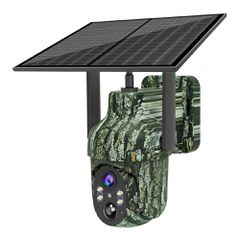 Smart ηλιακή κάμερα κυνηγού POWERTECH PT-1318 με ανάλυση 3MP, 4G, περιστροφή PTZ, υποστήριξη SD και στεγανότητα IP65