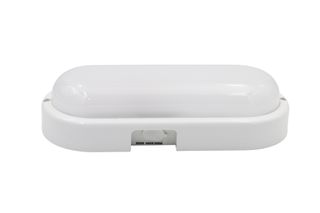 LED απλίκα πολυκαρβονική pc οβάλ λευκή 230x100mm 20W 230V 2000lm CCT 3000/4000/6500K στεγανή IP54