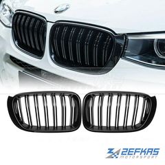Μάσκες / Καρδιές Εμπρός BMW X3 F25 Facelift (2014-2018) M-LOOK Μαύρο Γυαλιστερό