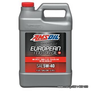 ΛΑΔΙ AMSOIL 5W-40 MS SYNTHETIC EUROPEAN MOTOR OIL - 1 GALLON