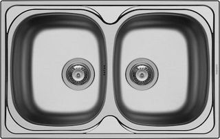 Ένθετος Νεροχύτης Derby 2B, 79x50cm Inox Σατινέ, Maidtec