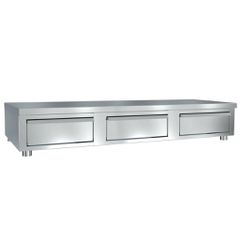Ανοξείδωτη Τριπλή Συρταριέρα Καφέ 120x70x20cm Dominox SKA-126-3S