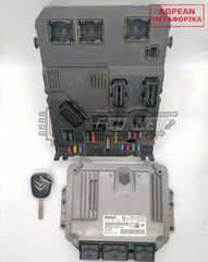 ΣΕΤ ΕΓΚΕΦΑΛΟΥ ΚΙΝΗΤΗΡΑ ΜΕ BSI +ΚΛΕΙΔΙ CITROEN C2/C3 1.4 0281011861 S118085200L