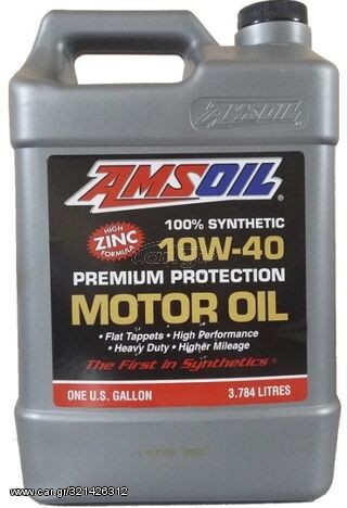 ΛΑΔΙ AMSOIL PREMIUM PROTECTION 10W40 SYNTHETIC MOTOR OIL - 1 GALLON