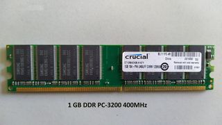 Μνήμη 1 GB DDR 400 Crucial