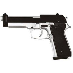 HFC Beretta M92F Spring Pistol - Black / Silver