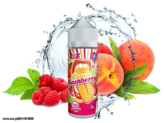 BIG MOUTH Shake And Vape PEACH AND RASPBERRY 15/120ml (ροδάκινο και βατόμουρο)